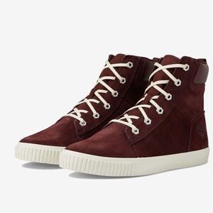Timberland Women’s Skyla Bay 7" Burgundy Suede Sneaker Boot NIB shoes